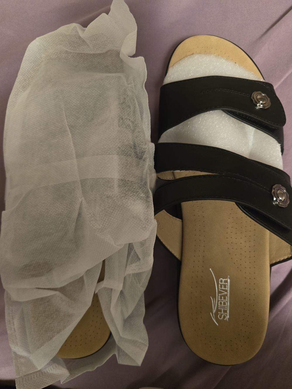 Black Strappy Sandals NWT